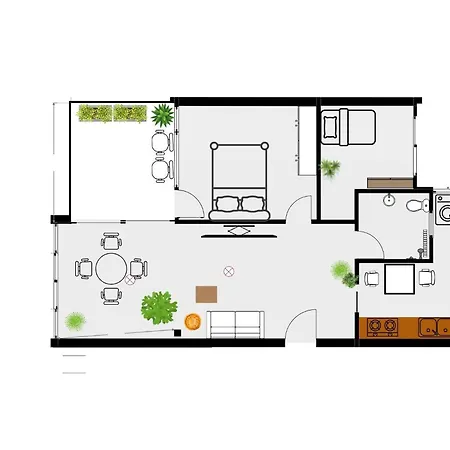 Апартаменты Atico Con Terraza, Vistas Panoramicas Y Parking