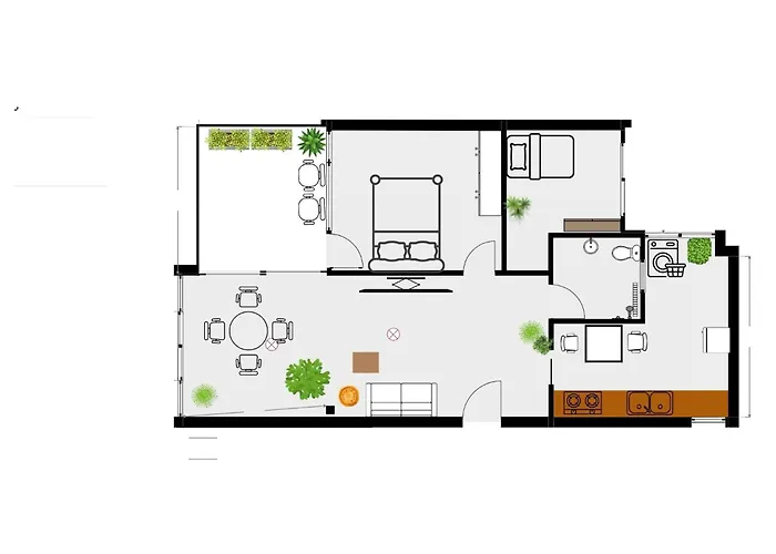 Апартаменты Atico Con Terraza, Vistas Panoramicas Y Parking